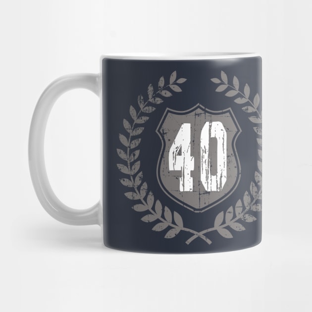 Vintage Old No. 40 T-Shirt by adouniss